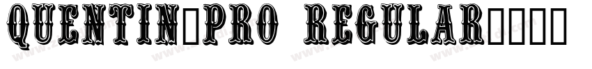 Quentin_Pro Regular字体转换
